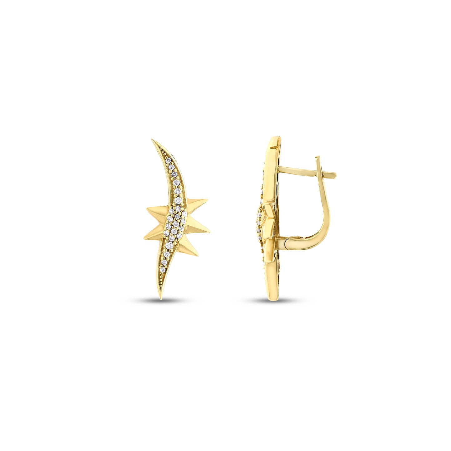 Slash Curve Earrings